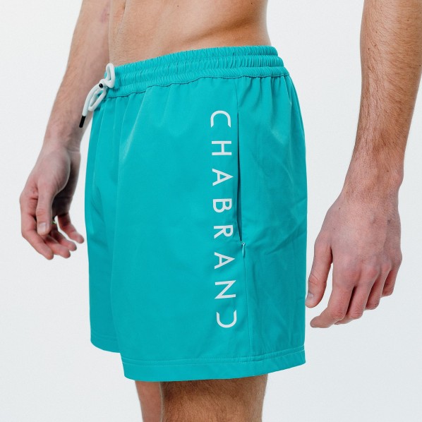 Short de bain logo vertical